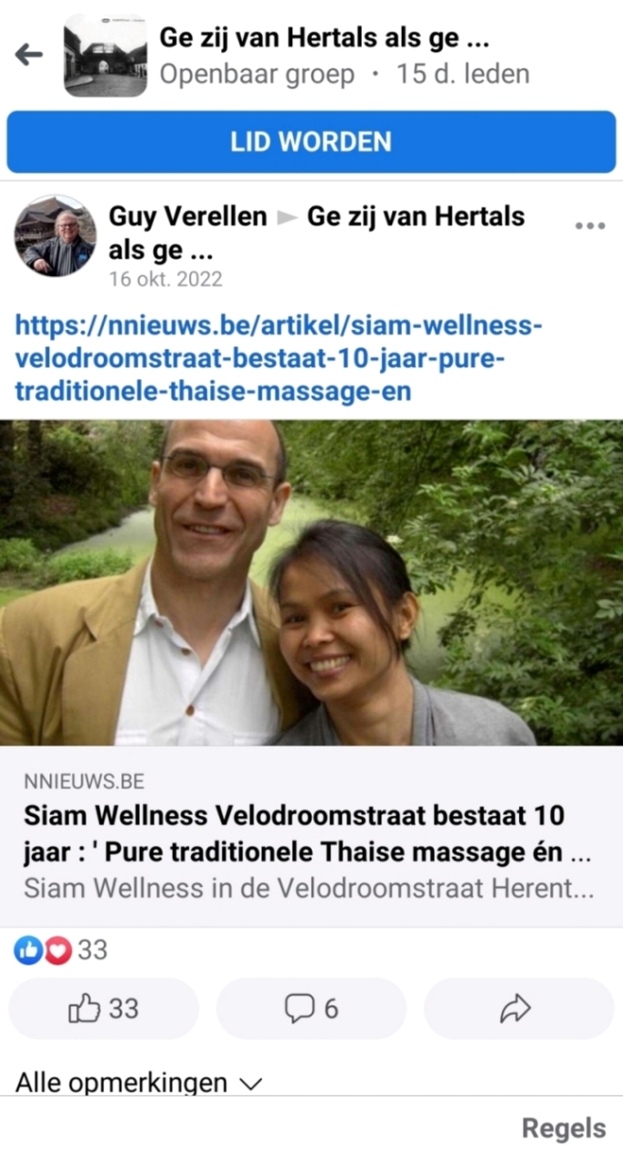 Lees op 'GE ZIJ VAN HERTALS ALS GE' over 10 jaar Siam Wellness